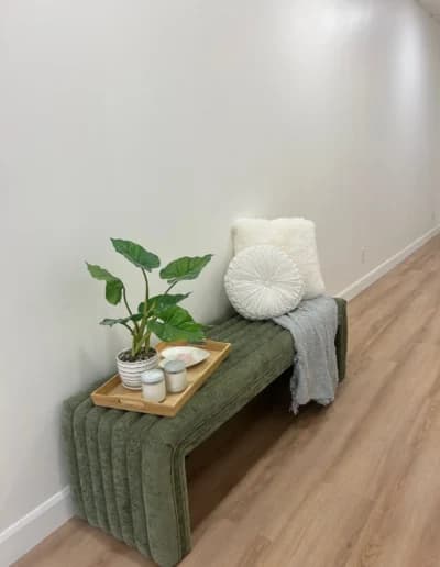 Waiting area inside The Beauty Concept