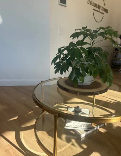 Waiting area with soft seating